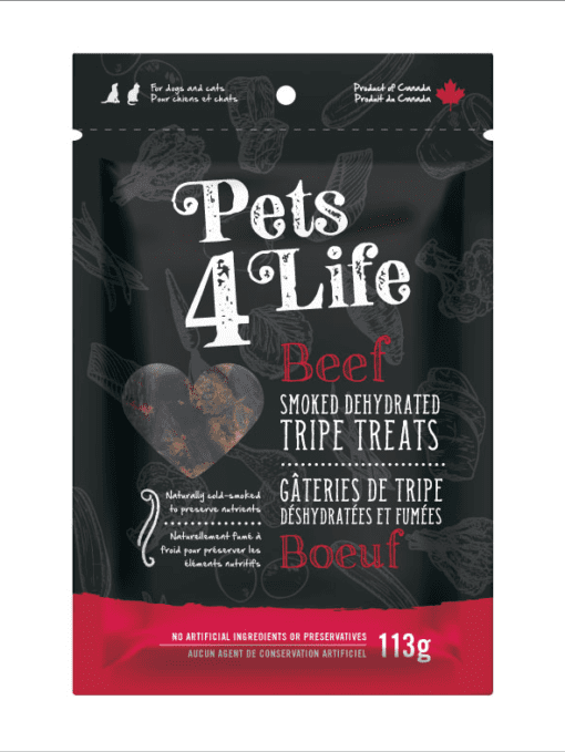 Pets 4 Life - Smoked Beef Tripe - Bite Size