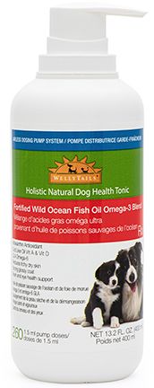 Welly Tails Fortified Wild Ocean Fish Oil omega 3 blend 400ml