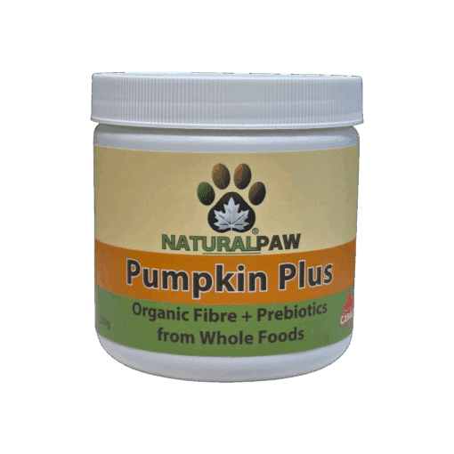 Canadian Pumpkin Plus organic fibre and prebiotics for dogs and cats