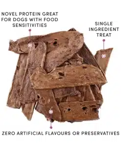 Crumps' Naturals Canadian lamb lung dog treats.