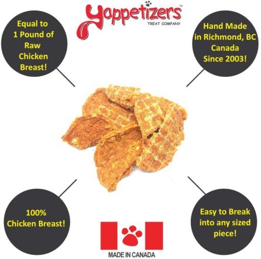 Yappetizers Chicken breast dehydrated dog treats