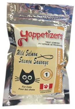 Yappetizers wild salmon cat treats