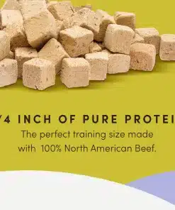 Freeze dried beef liver dog treats. Mini Trainers