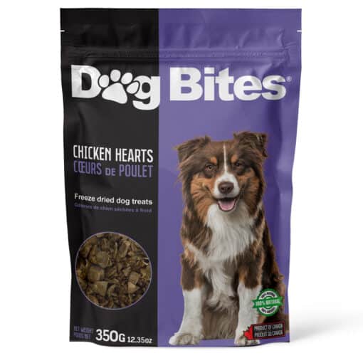 Dog Bites Freeze Dried Chicken Hearts