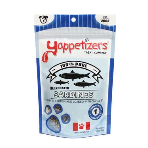 Yappetizers sardines pet treat
