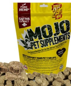 Mojo Pet Supplement CBD Hemp Sativa biscuit treats for dogs