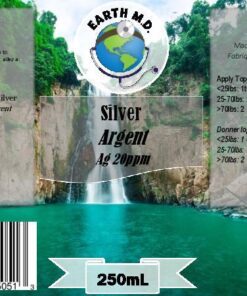 Colloidal Silver Earth MD 20 ppm Label