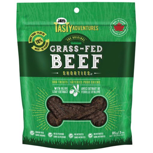 Jay's Tasty Adventures Grass-Fed Beef Shorties Dog Treat