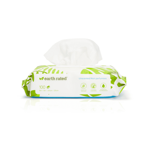Earth Rated's Compostable Unscented Dog Grooming Wipes 100 pack