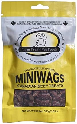 Farm Fresh Mini Wags Canadian Beef dog treats 100 gram