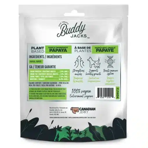 Buddy Jacks - Air Dried Vegan Papaya Treats