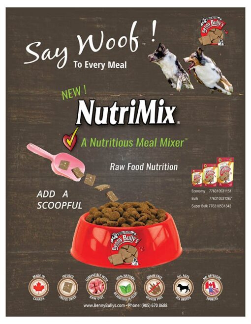 Benny Bully's NutriMix dog treats and pet food topper 200g