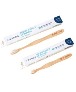 Animora Bamboo toothbrush for dogs and cats.