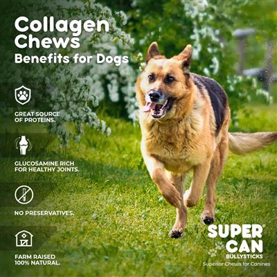 Super Can Collagen Sticks - Beef Liver Stuffed - 12"