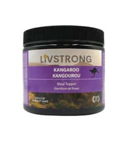 Livstrong Kangaroo Meat Protein Booster dog food topper.