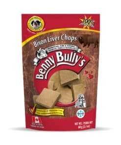 Benny Bully’s Bison Liver Chops 60g dog treat