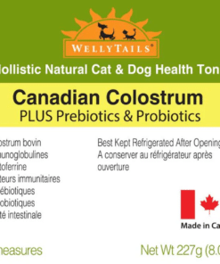 WellyTails Canadian Colostrum Plus Prebiotics and Probiotics 227g