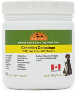 WellyTails Canadian Colostrum Plus Prebiotics and Probiotics 227g