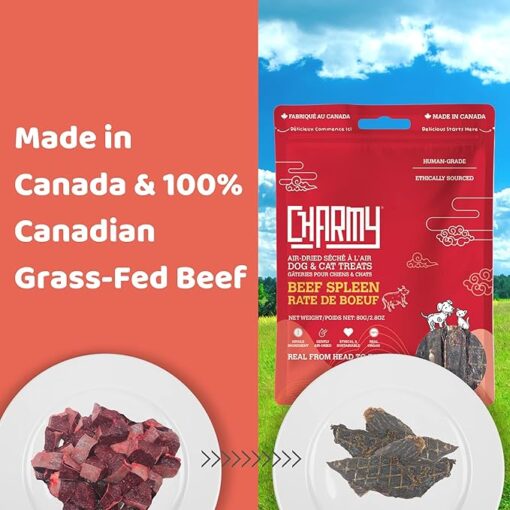 Charmy Beef Spleen Air-Dried Dog and Cat Treat 100g