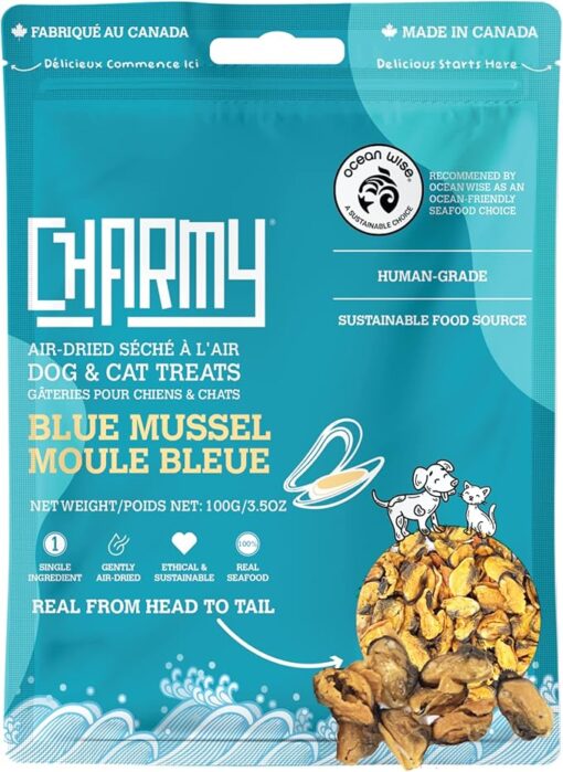 Charmy Blue Mussel Air-Dried Dog and Cat Treat 100g