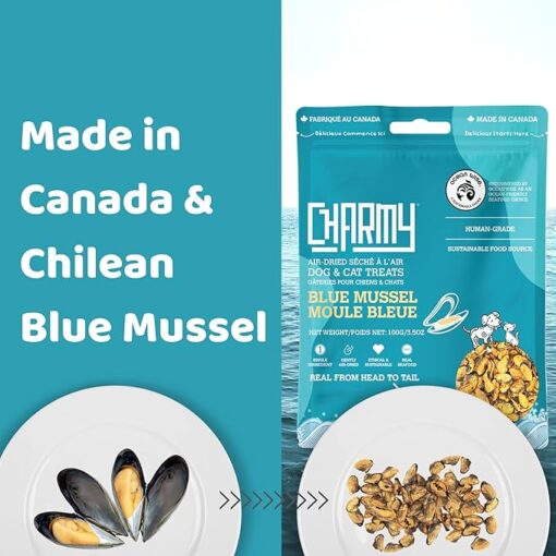 Charmy Blue Mussel Air-Dried Dog and Cat Treat 100g