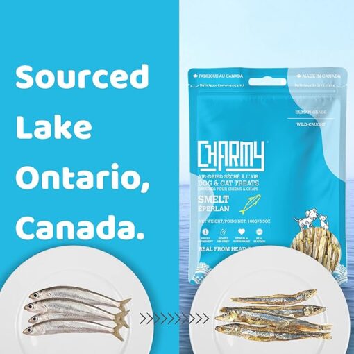 Charmy Lake Smelt Air-Dried Dog and Cat Treat 100g