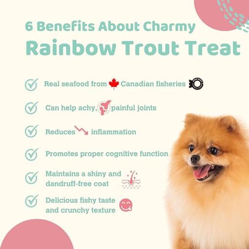 Charmy Rainbow Trout Fillet Dog and Cat Treat 75g