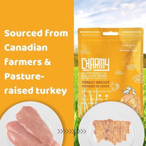 Charmy Turkey Breast Air-Dried Dog and Cat Treats 90g