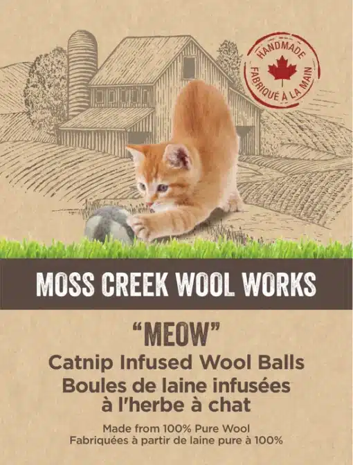 Moss Creek Wool Works Wool Balls for Cats