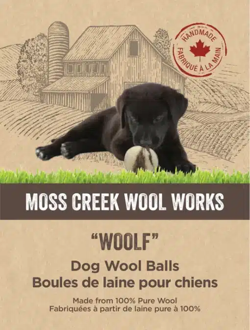 Moss Creek Wool Works Wool Balls for Dogs