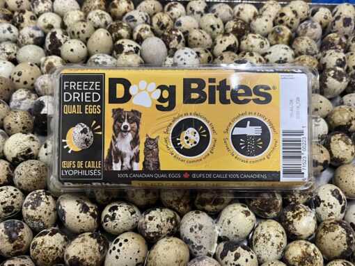 Dog Bites Pet Treats whole quail eggs freeze dried for dogs and cats