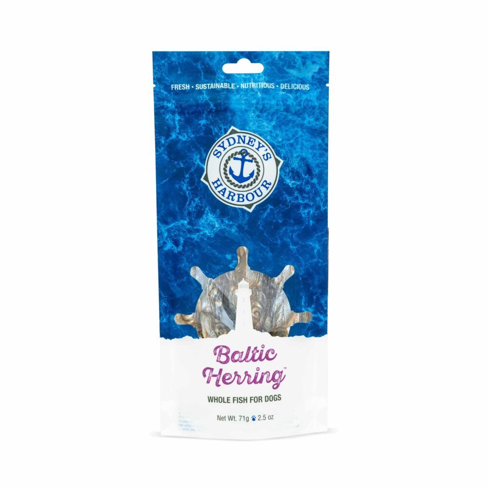 Sydney's Harbour Baltic Herring whole fish treat for dogs